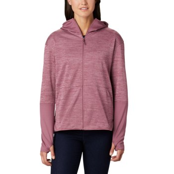 Columbia Ženske Jakne - Rosemont Station II Hooded Full Zip Fleece Roze | GBZA-15073